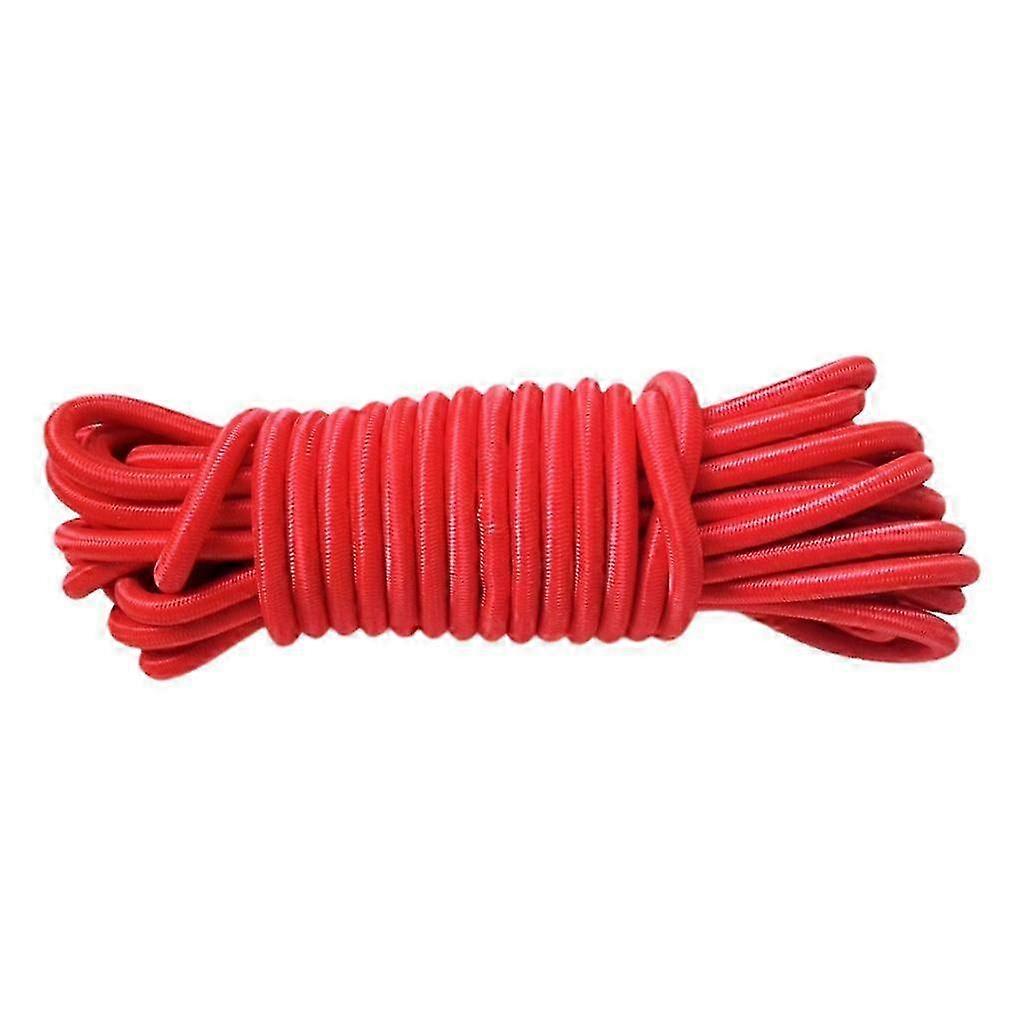 4mm x 10 Meters Strong Elastic Rope Shock Cord tie Various Color-color: Red