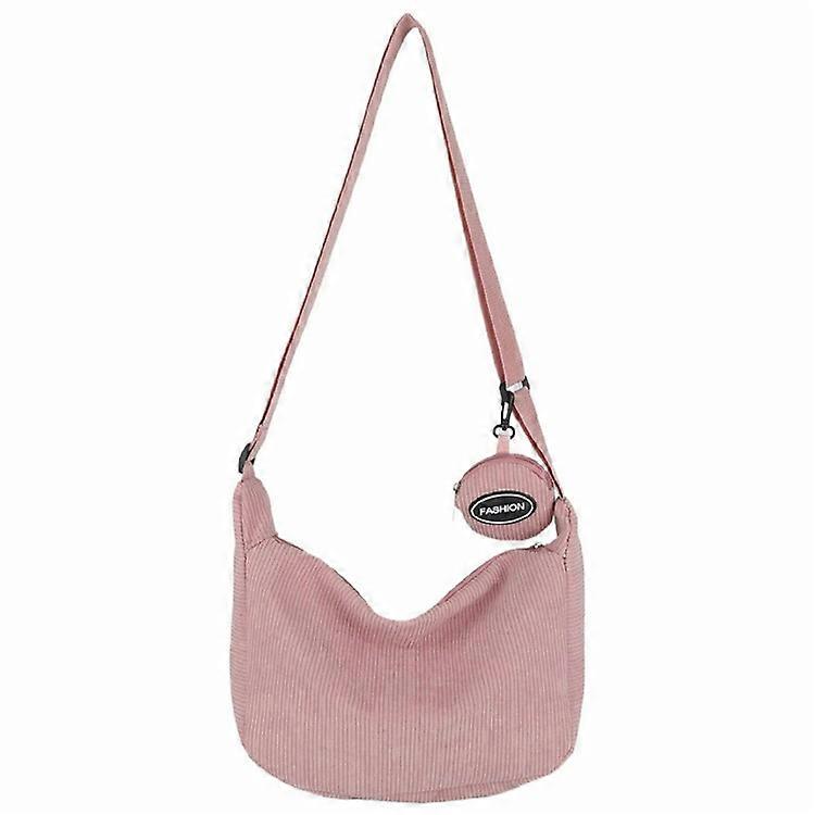 Solid Color Minimalist Dumpling Bag Autumn Winter Single Shoulder Crossbody Bag with Small Pouch