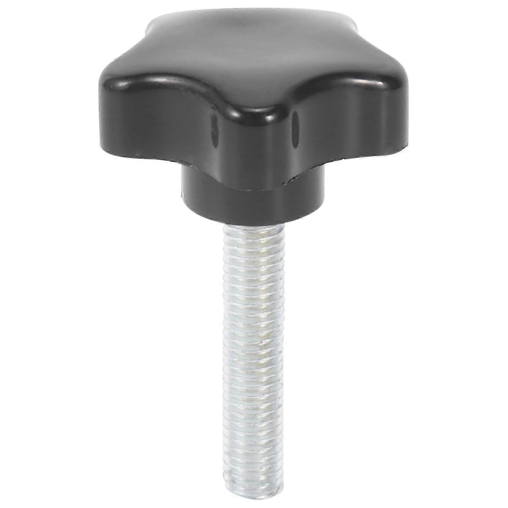 M8 x 40mm Wing Screw with Star Head, Black Clamp Knob Handle for Tool Adjustment