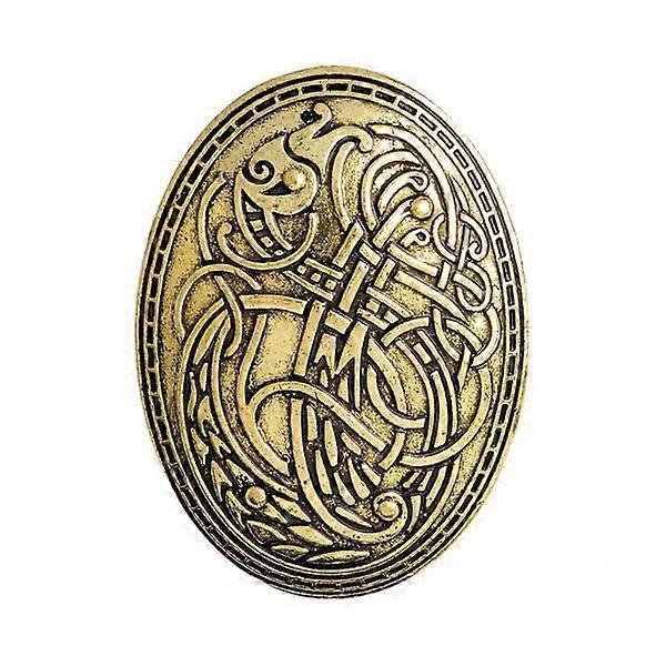 24x Broche de Símbolo de Cachecol Medieval Oval Xale Suéter Pin