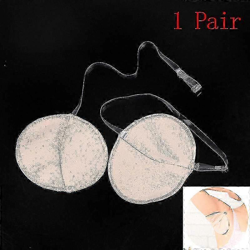 2pcs Washable Underarm Sweat Pads for Absorbing Moisture with Transparent Shoulder Straps Suitable for Certain Brands