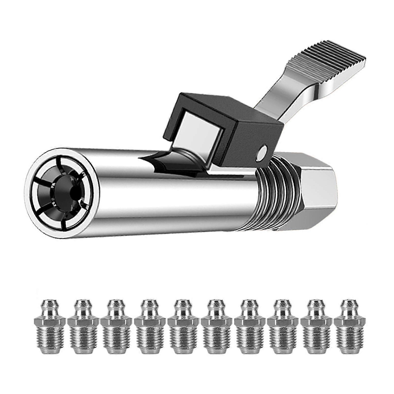 Universal Grease Coupler Heavy-Duty Quick Release Grease Coupler Self-Locking Non-Leaking Grease