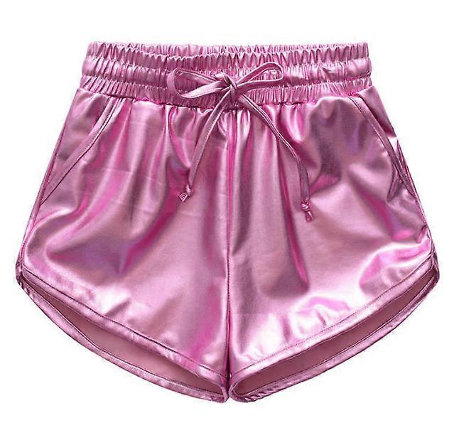 Girls Metallic Shorts Shiny Hot Pants Sparkly Dance Outfits Short Pants