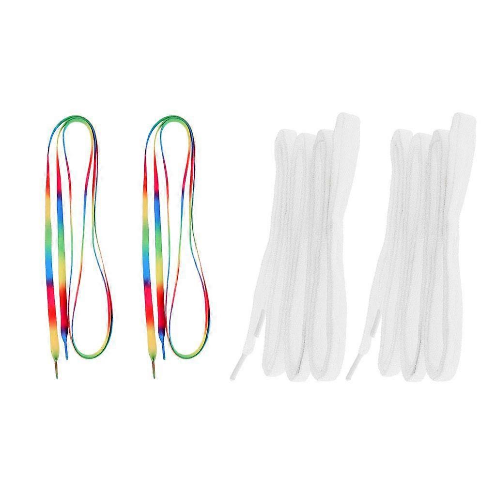 2 Pairs Strong Roller Skates Shoelaces Strings for Hockey Ice Skates Boots Shoes