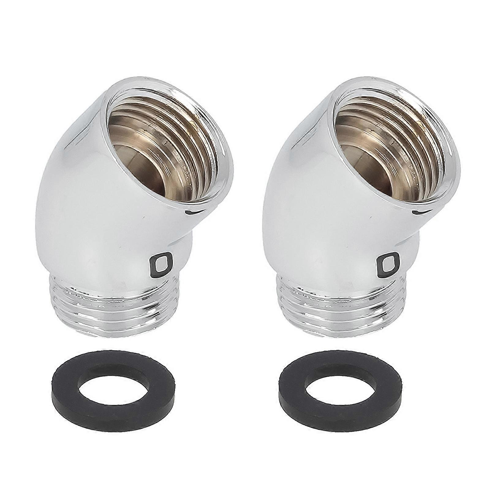 Upgrades Shower Hose Elbow Connector 145 Degree Pipe Adapter Shower Arm Extension Adapter for Extended Reach in Bath
