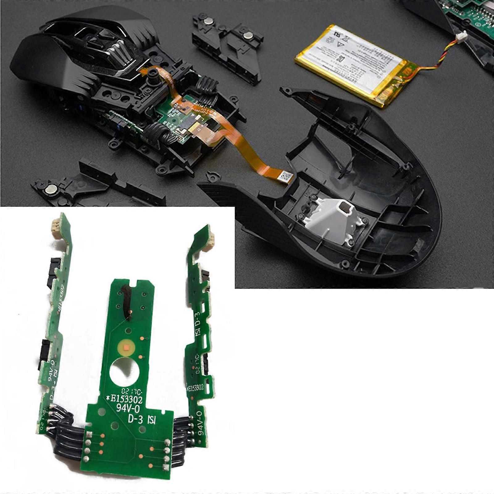 Mouse Micro Switch Mouse Side Button Board Motherboard Fits for  G Pro Wireless Mouse Side buttons Circuit Board  Black