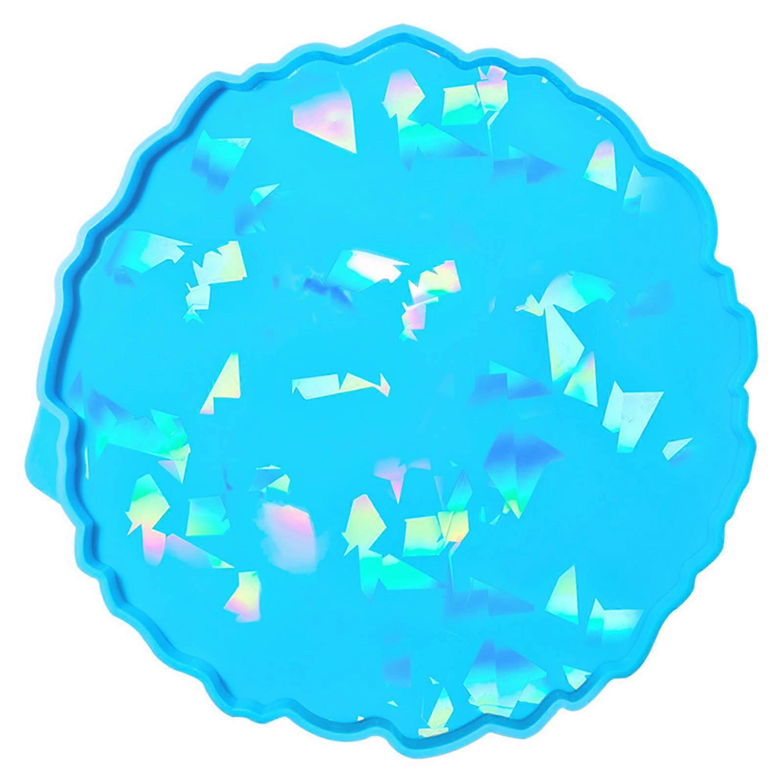 צורה לא סדירה מגש אחסון צלחת סיליקון עובש תכשיטים מיכל שרף עובש DIY הולוגרפי עובש שרף קל לניקוי