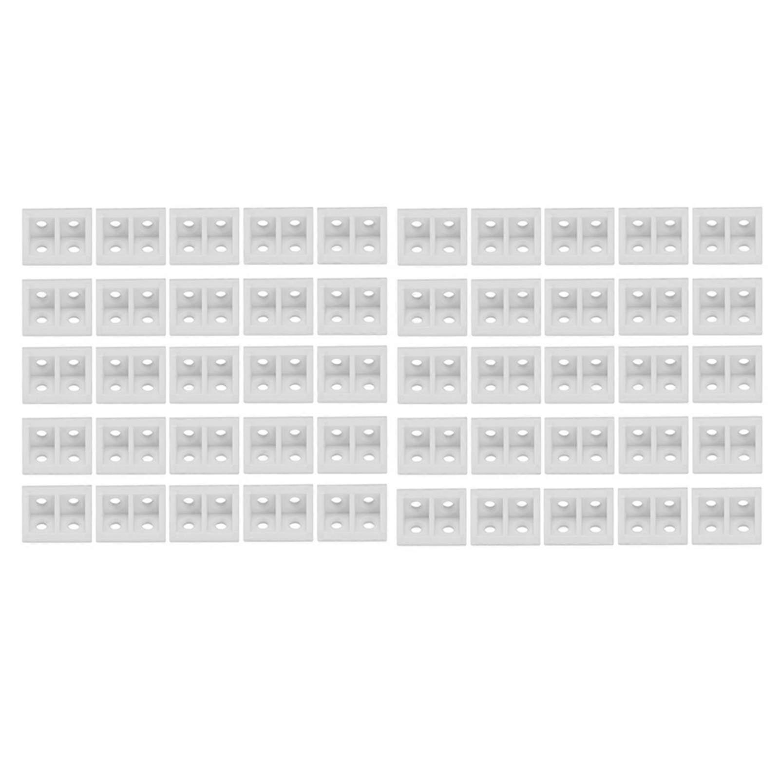 High quality  50pcs plastic right angle brackets