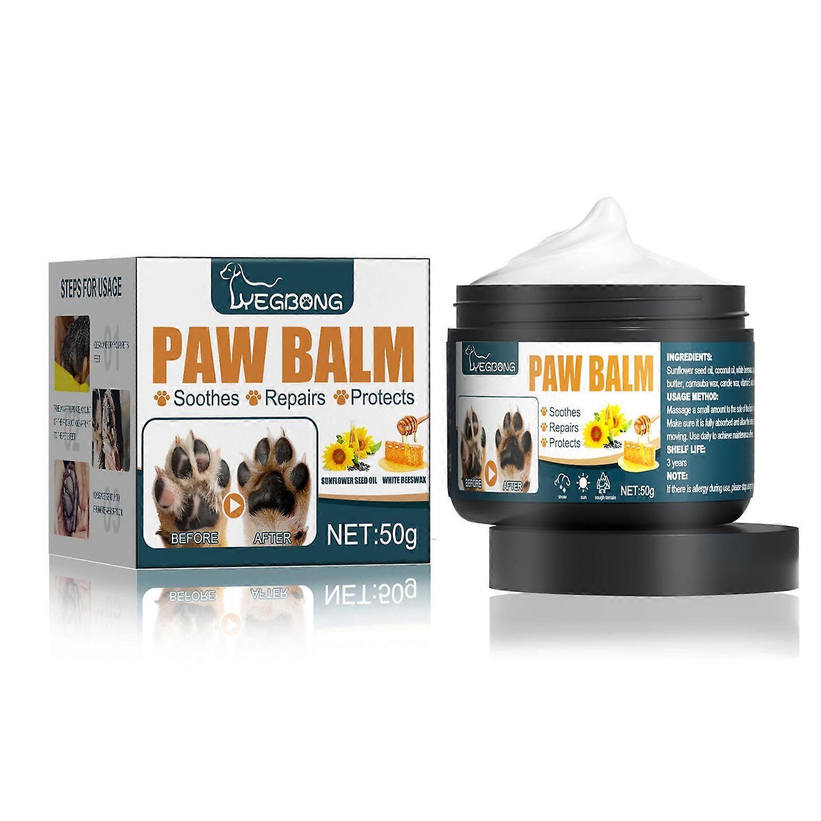 50g box (A)$Pet paw cream for dogs and cats to prevent dryness and cracking of the paw pads and moisturize the soles of the feet