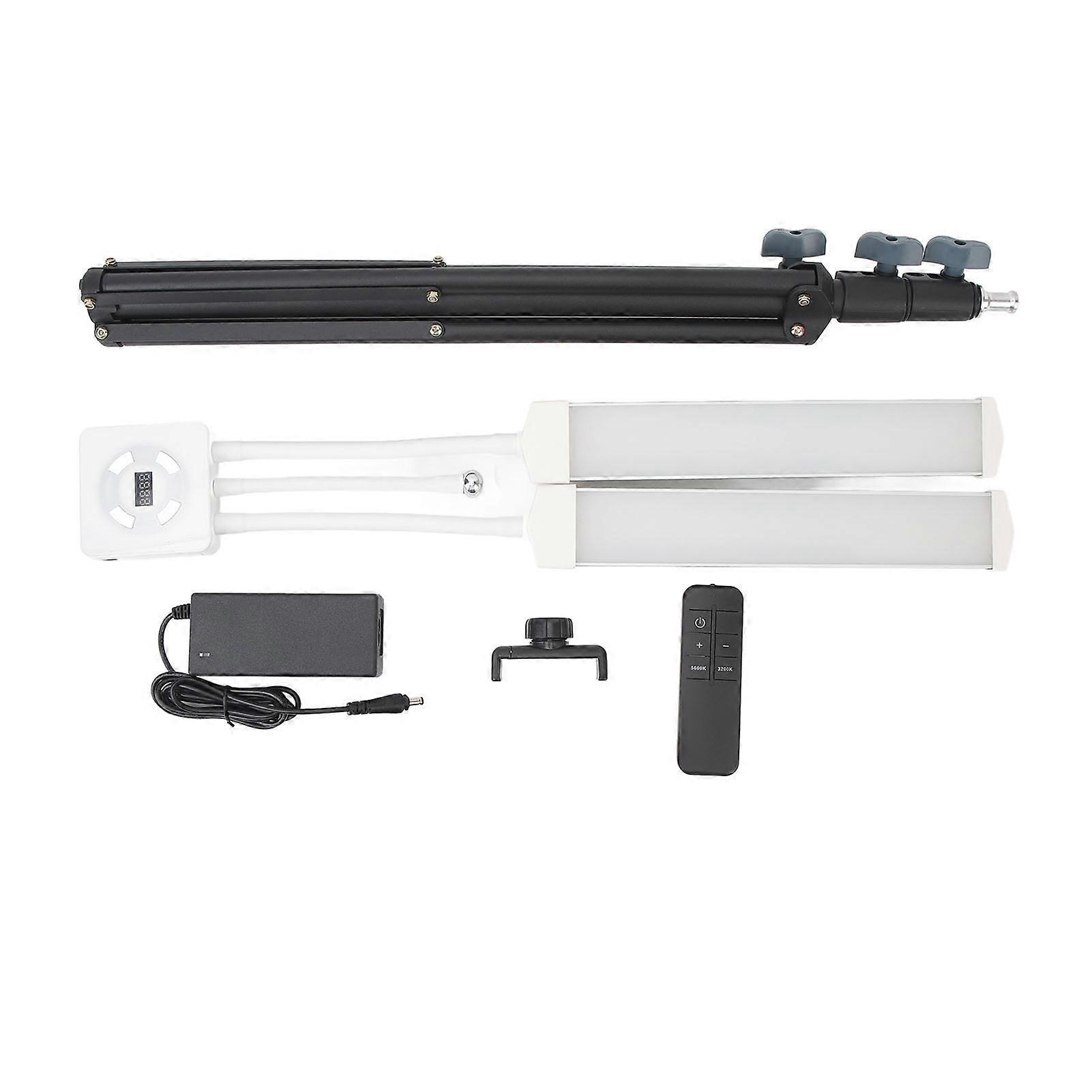 LED Video Fill Light Kit: Double Arm, Adjustable, Dimmable Light for Photography & Streaming
