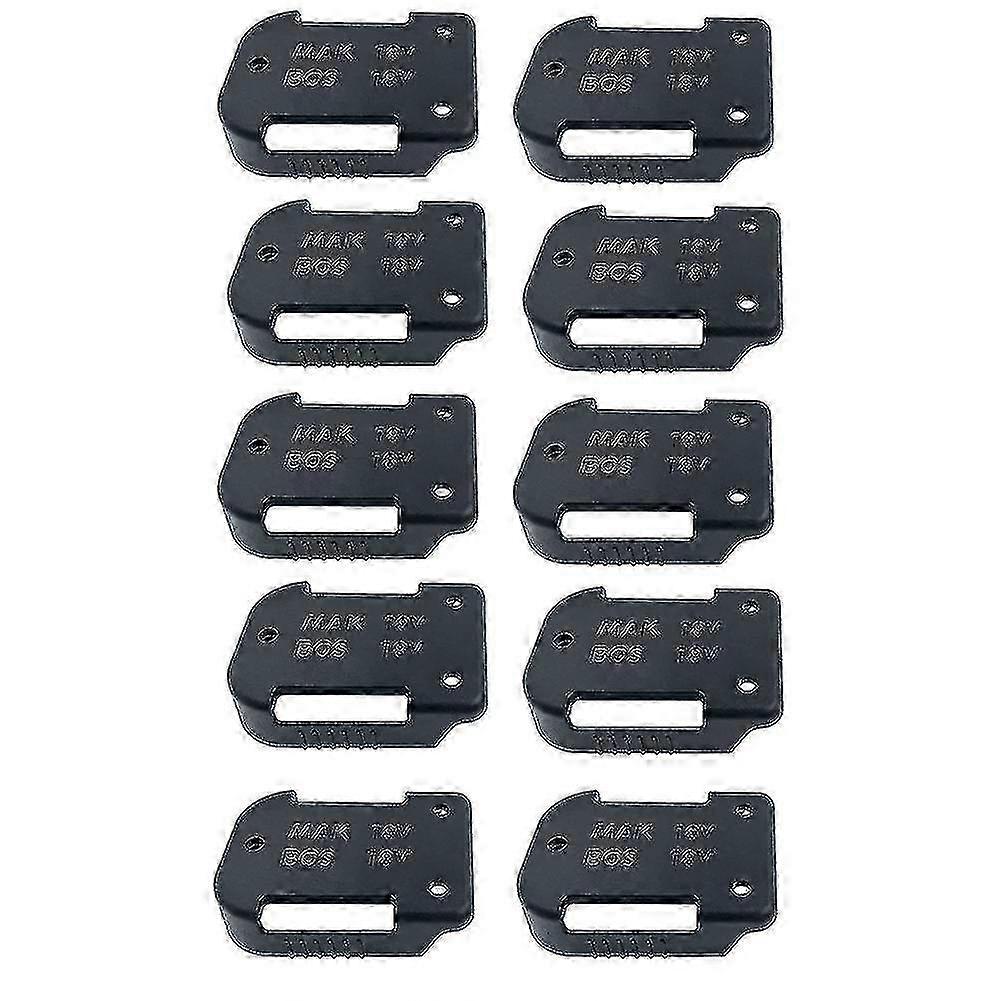 10pcs Battery Holder for Tools, Cordless Tool Battery Storage Rack Suitable for 18v Battery and Devices