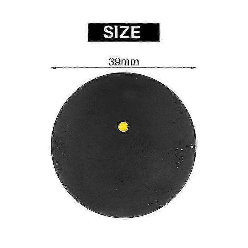 3Pcs Low Speed Squash Balls for Professional Players - Yellow Dot Competition