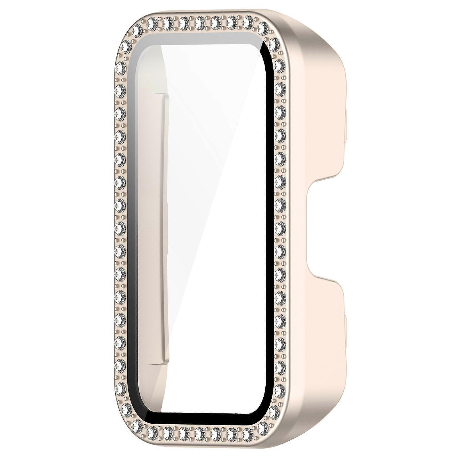 Screen Protectors Case For Band 9/8 Full Coverage PC Bumper for Smartwatch Protective Cover Case Starlight