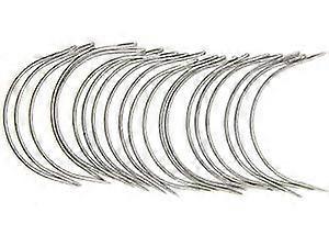 Wiwaplex 20 Pieces Wig Making Pins Needles Set, Wig T Pins And C Curved Needles Hair Weave Needles For Wig Making, Blocking Knitting, Modelling And Cr