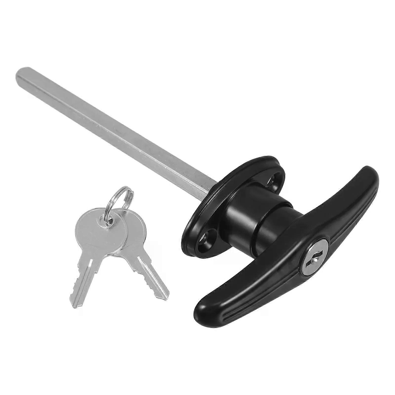 Handle Lock Hardware Locking Replacement Shed Door Keyed T-Handle Garage T-Handles Kit Truck