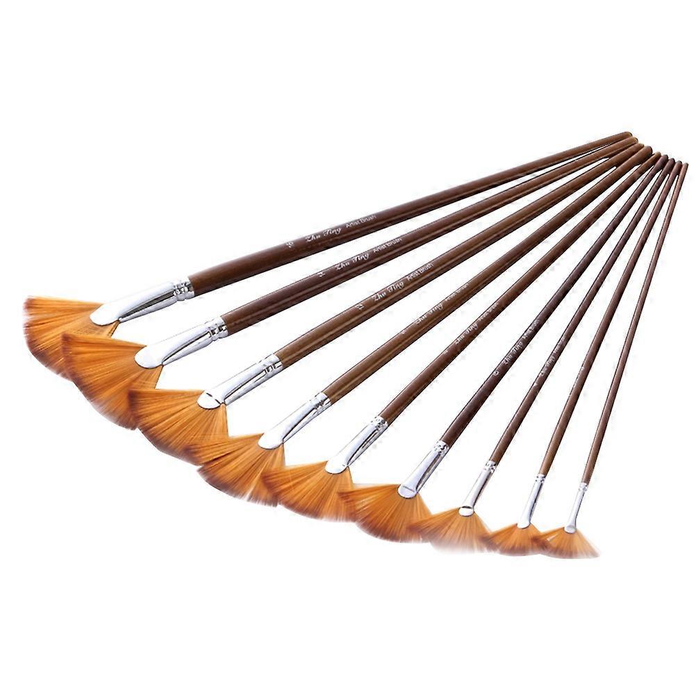 Fine Paint Brushes Professional Paint Brushes Art Painting Tool Organization 9Pcs