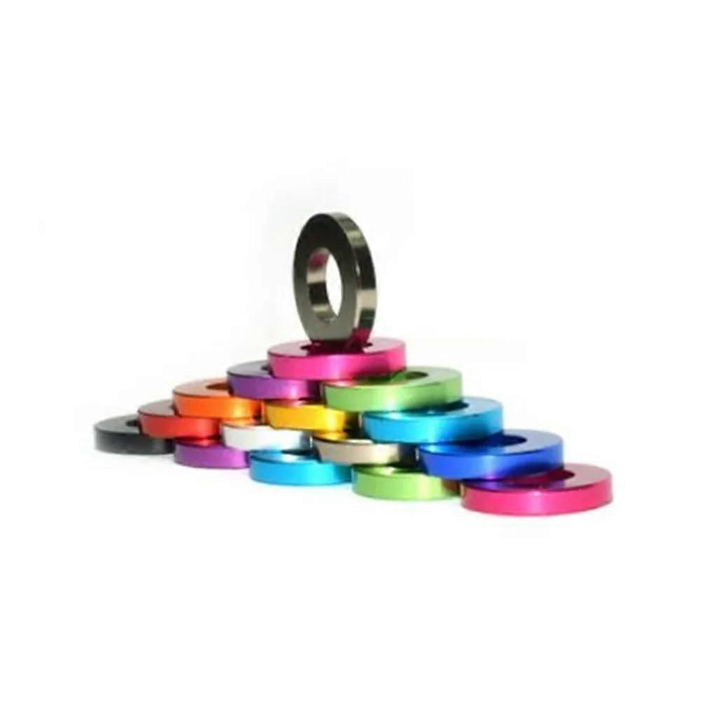 Aluminium Washers Set, M3 M4 M5 M6 M8 M10, Eloxiert, Mehrfarbig, Für RC Teile-Befestigung, Pink, M5 x 12 x 2, 1 Stück