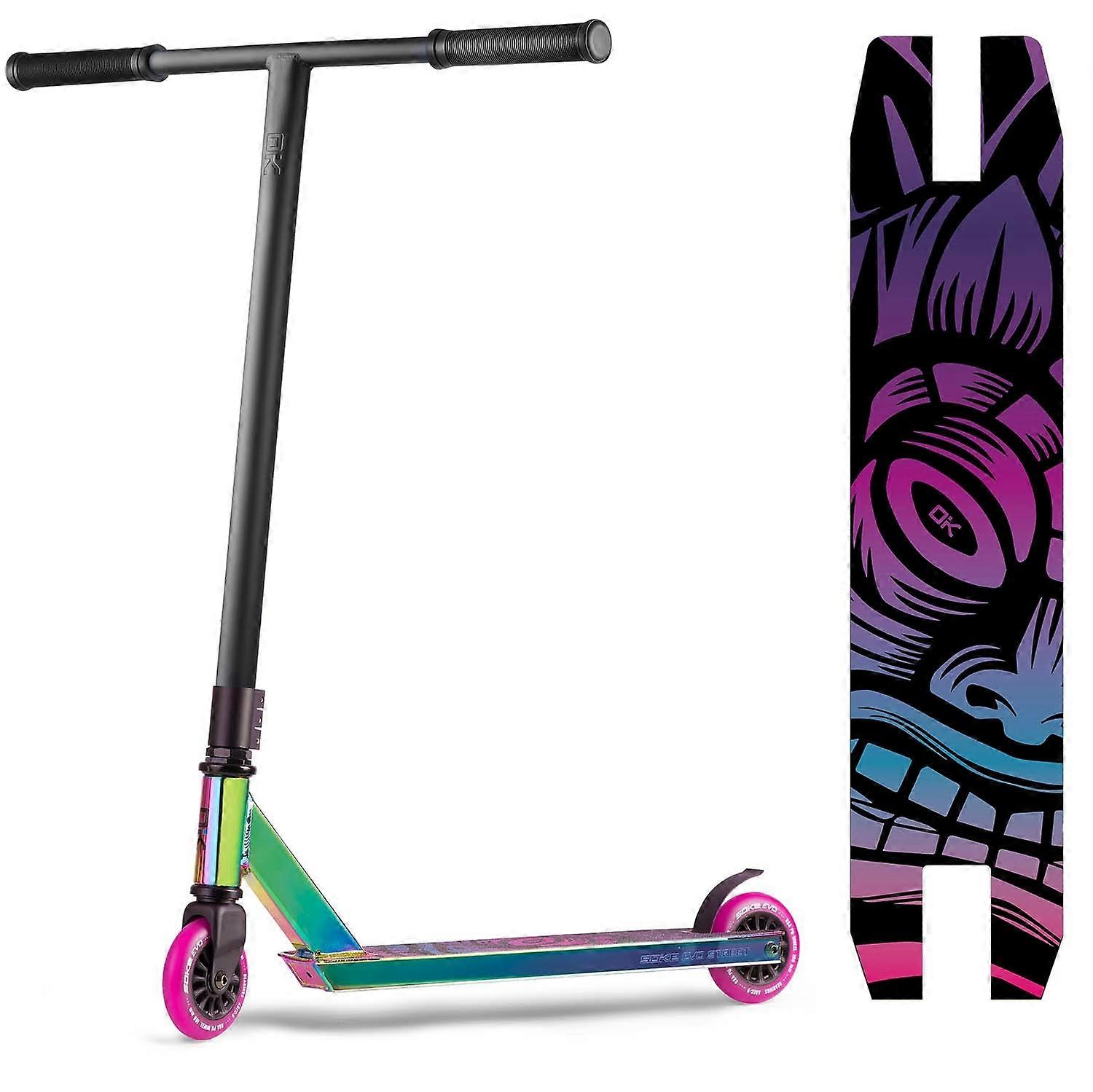 Soke Evo Roller Schwarz Neochrome - Rennroller - 360º Lenker