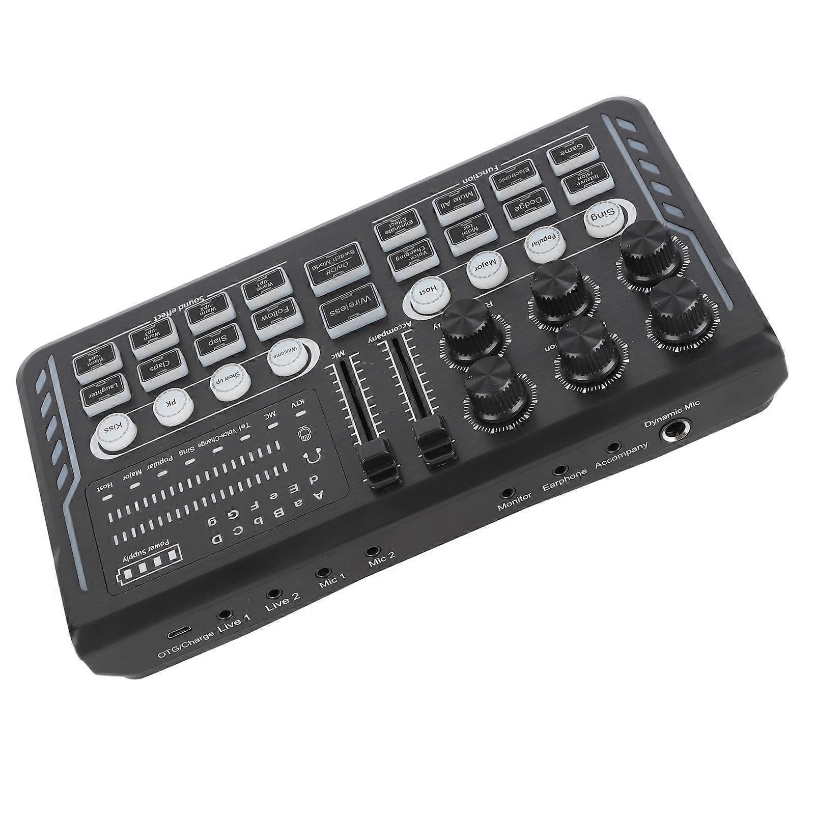 Professional Audio Mixer Bluetooth 5.0 1200mAh Live Streaming