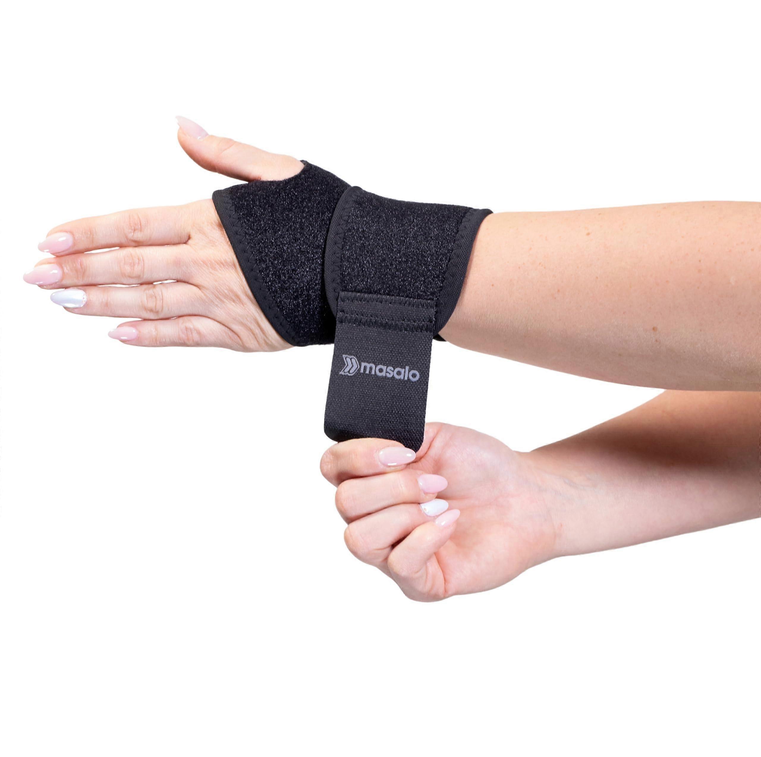 Wrist Brace for Wrist Strain Relief - Adjustable Size, Breathable Material, Ergonomic Design