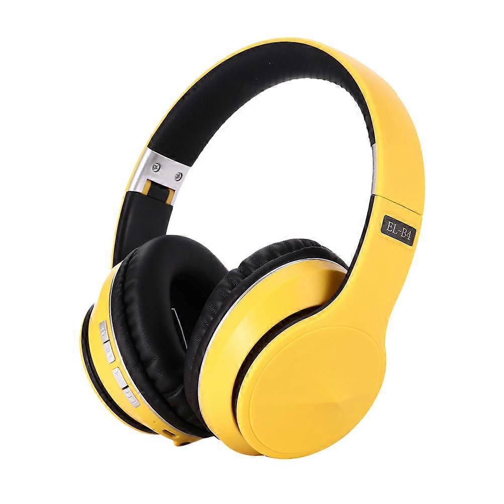 Adjustable Headbeam Wireless Gaming Headset For Tech Users With 5.0 Function And Over-Ear Style In Yellow 1Pcs