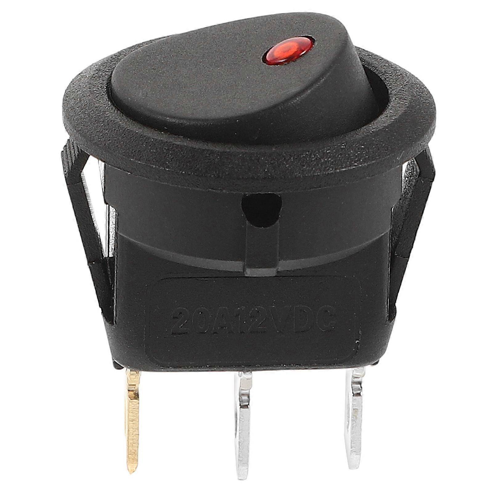 Vehicle Toggle Switch Replacement with Indicator for Car, RV, Truck Stylish Rocker Switch with Durable Design and Enhanced Aesthetic Appeal