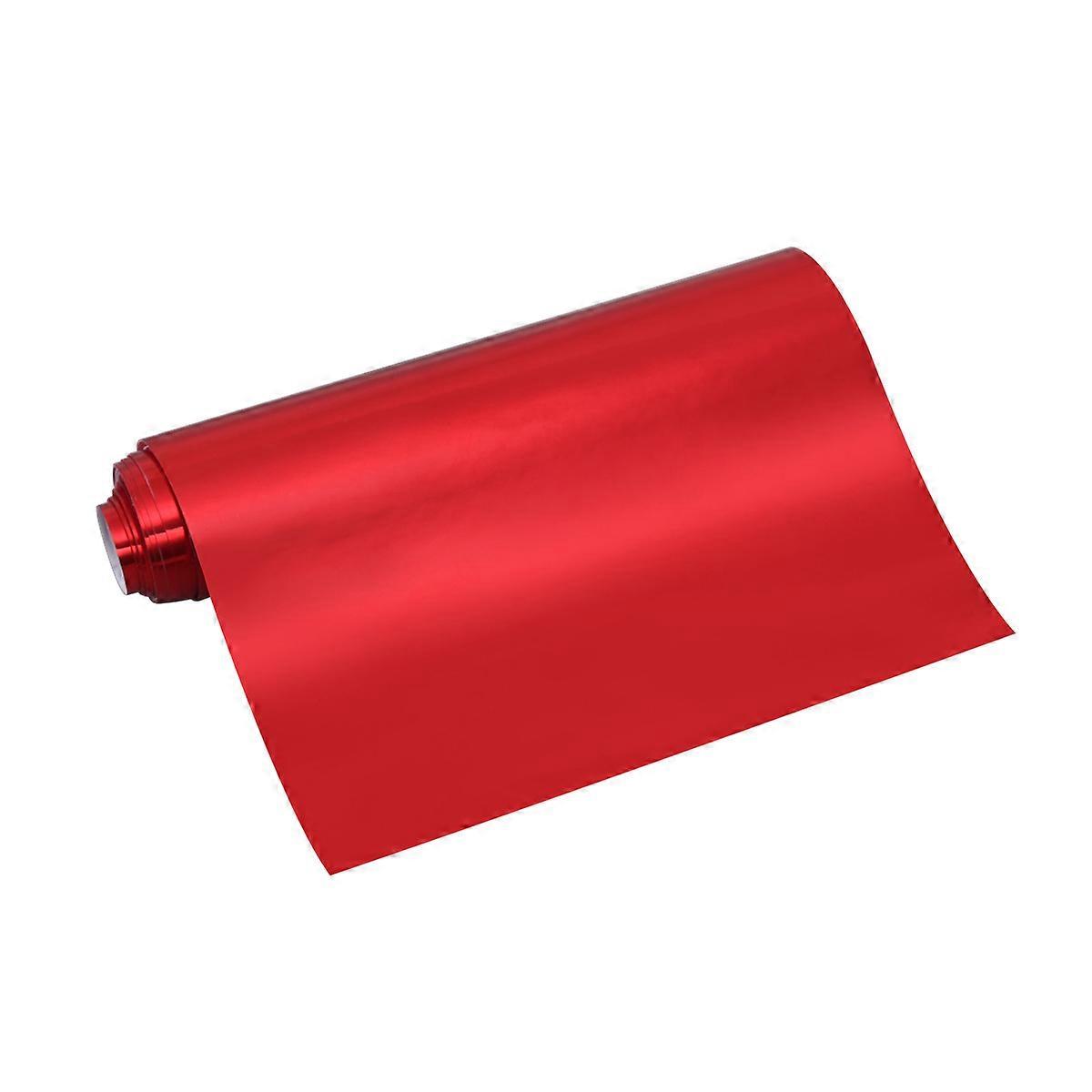 Reflective Permanent Vinyl Car Satin Reflections Plating Protect Red 6 X 60 Inch Air Release Adhesive 1Pack
