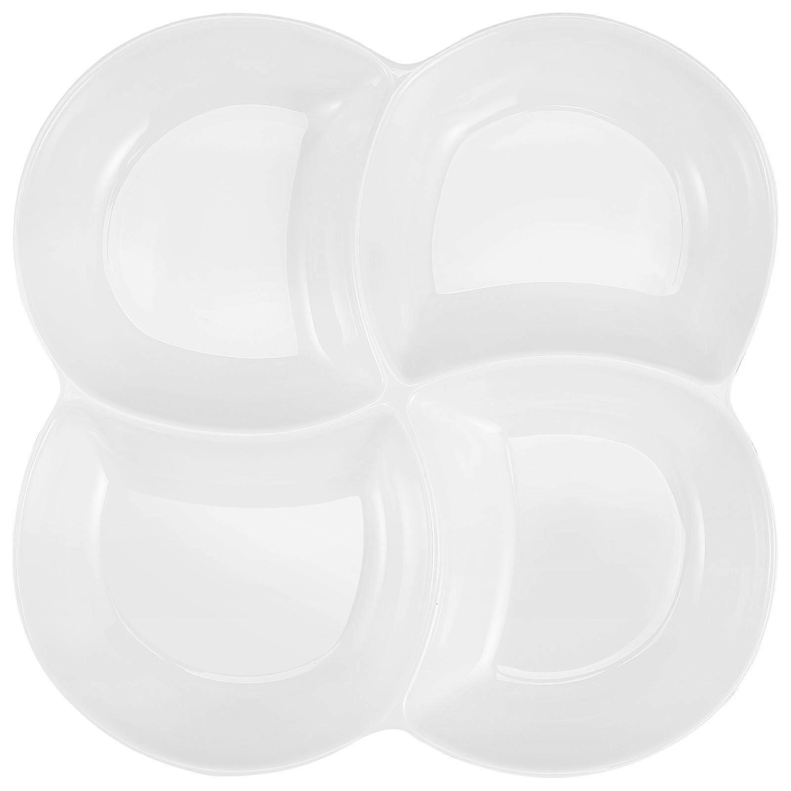 Divided Snack Storage Plate with Compartments for Fruits, Nuts, and Candy – Ideal for Parties, Picnics, and Home Use
