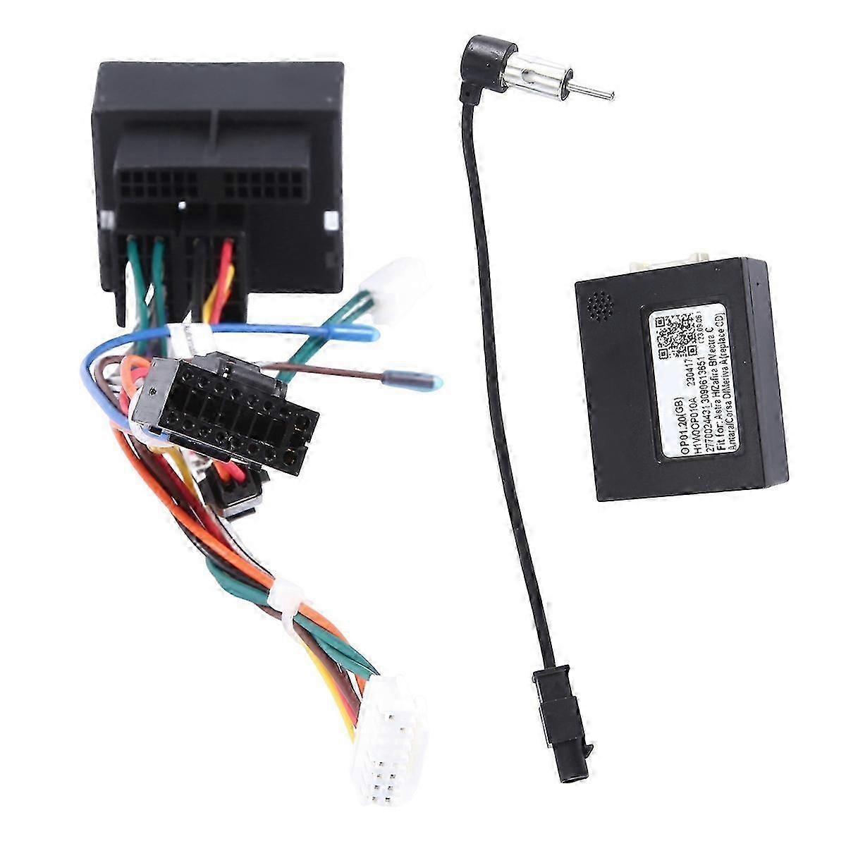 Car Radio Cable with CANBus Box for Opel Astra H Zafira B Power Wiring Harness for Android Headunit