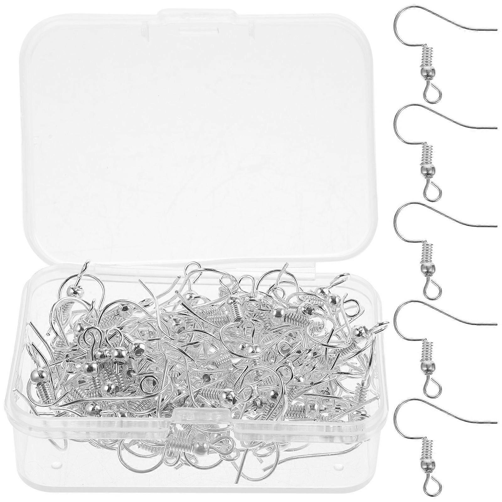 120Pcs DIY Earring Hooks Earring Making Accessories Earring Backs Hook for Girls