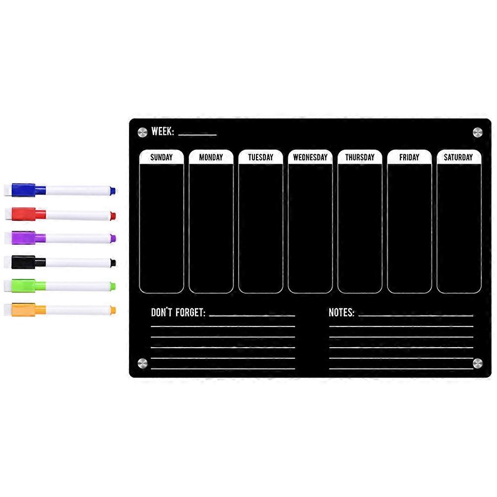 Memo Recording Message Board Acrylic Office Use 29.7x21cm 1 Set