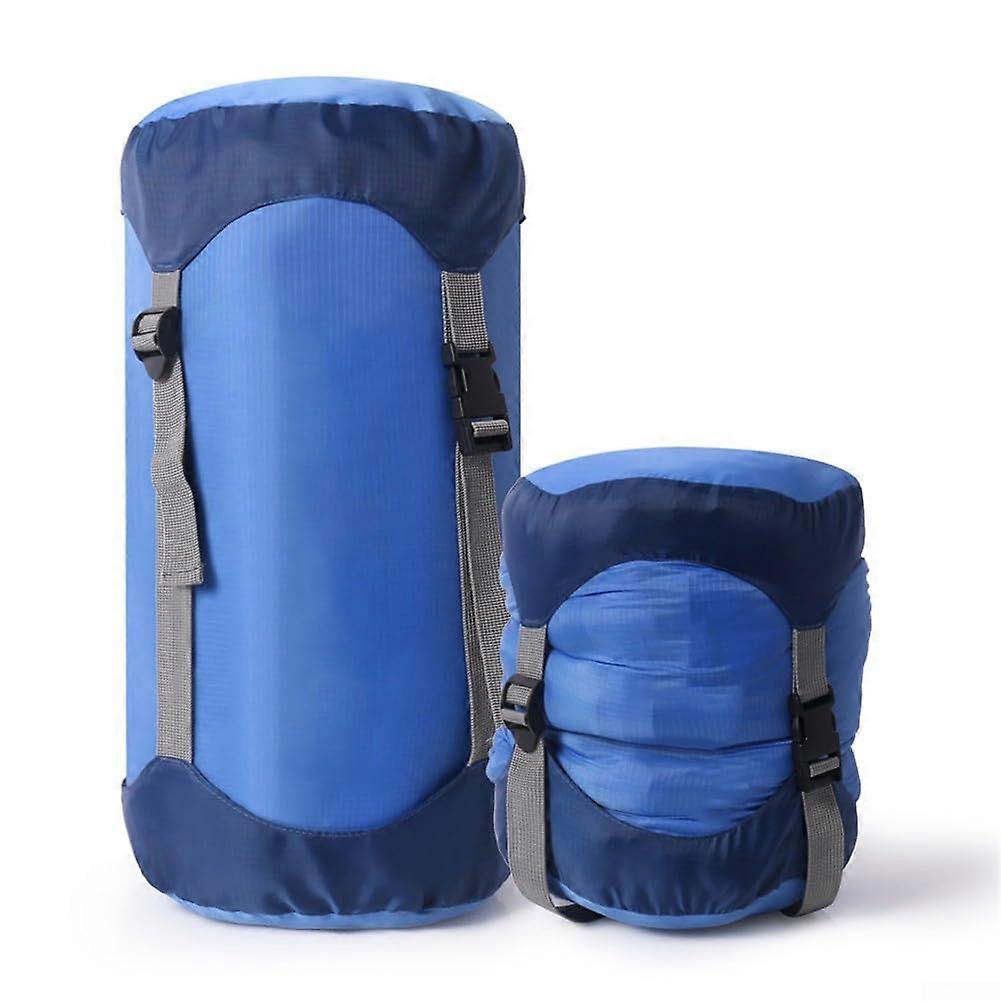 Camping Sleeping Bag, Mummy Sleeping Bag, Outdoor Compression Stuff Sack, Storage Bag for Camping M blue