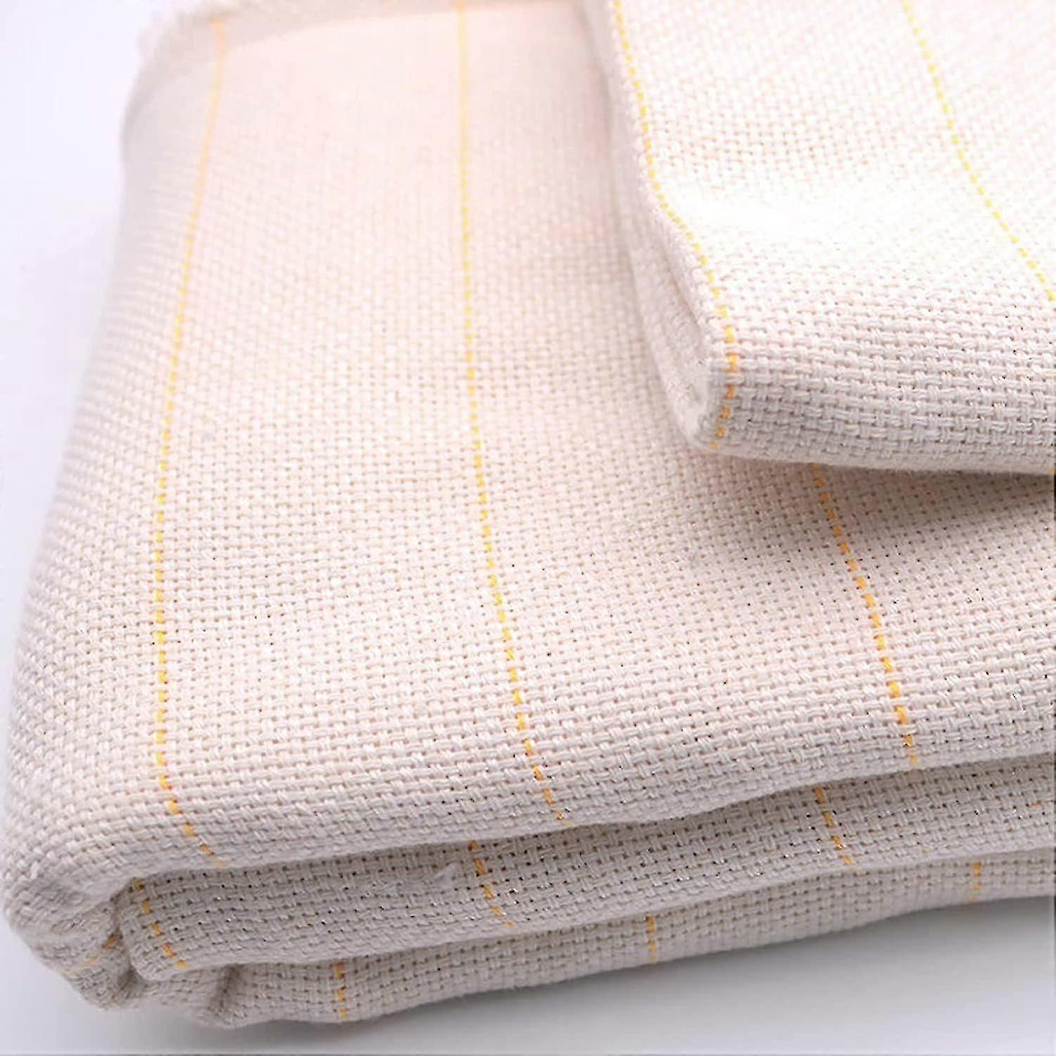 50*50cm Chiffon Monk Main Tufting Fabric with Yellow Lines for Carpet Tufting Gun