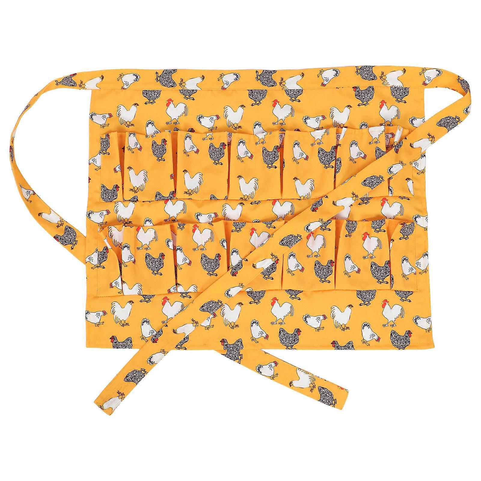 Egg Gathering Apron with Multi Pocket Design for Chicken and Quail Eggs – Functional and Stylish for Home Kitchen Use by Farmers and Backyard Hen