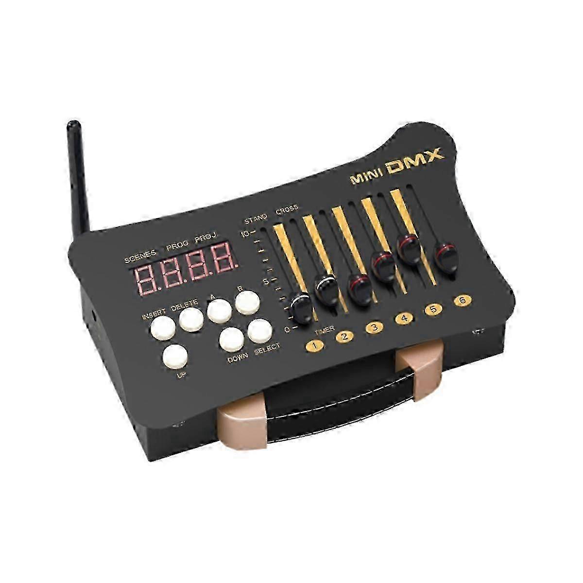 EU Plug Mini Portable DMX 512 Controller Stage Lighting Controller Moving Moving Beam Light Controller Dimming Console