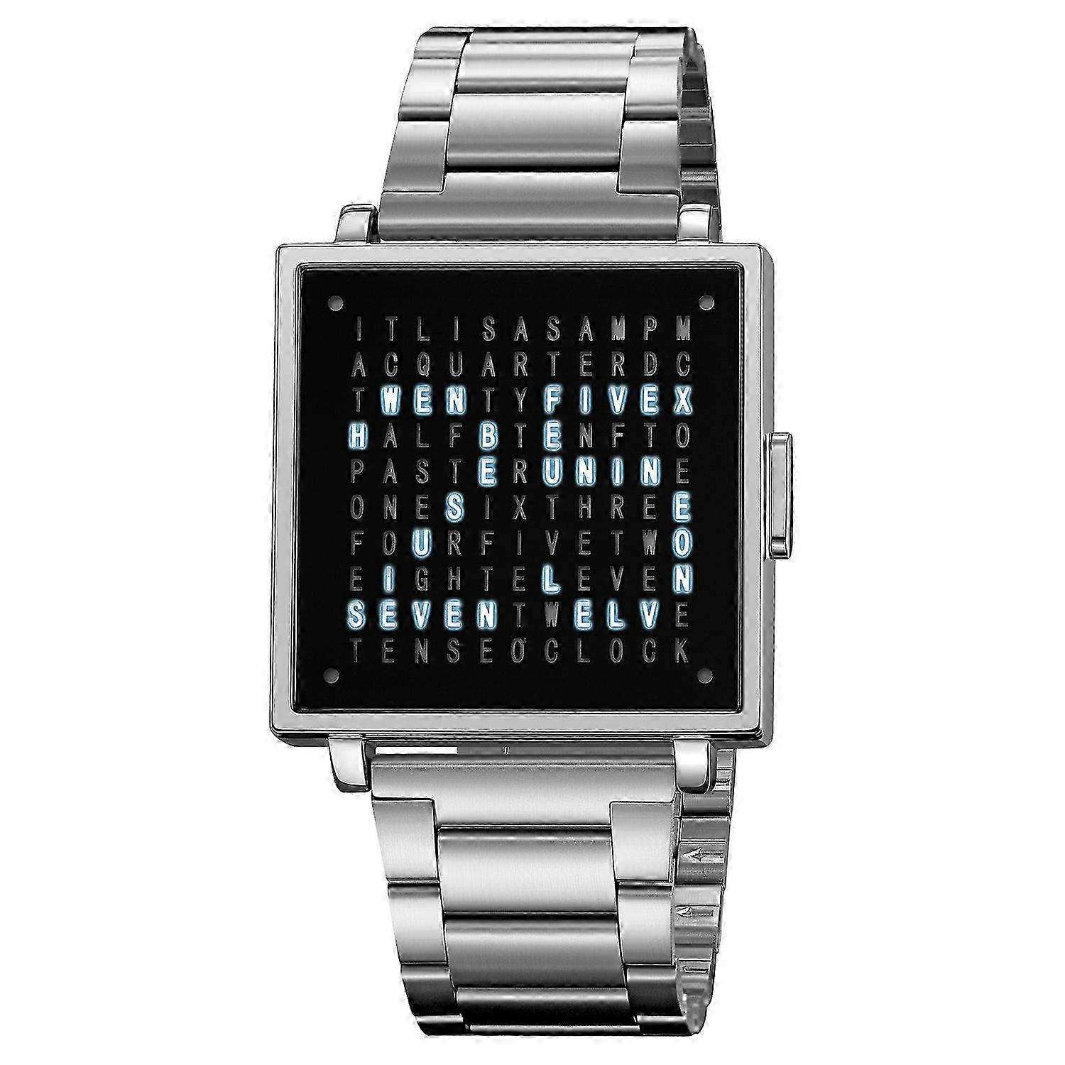 Multifunctional Electronic Watch with Date Display for Men - Silver