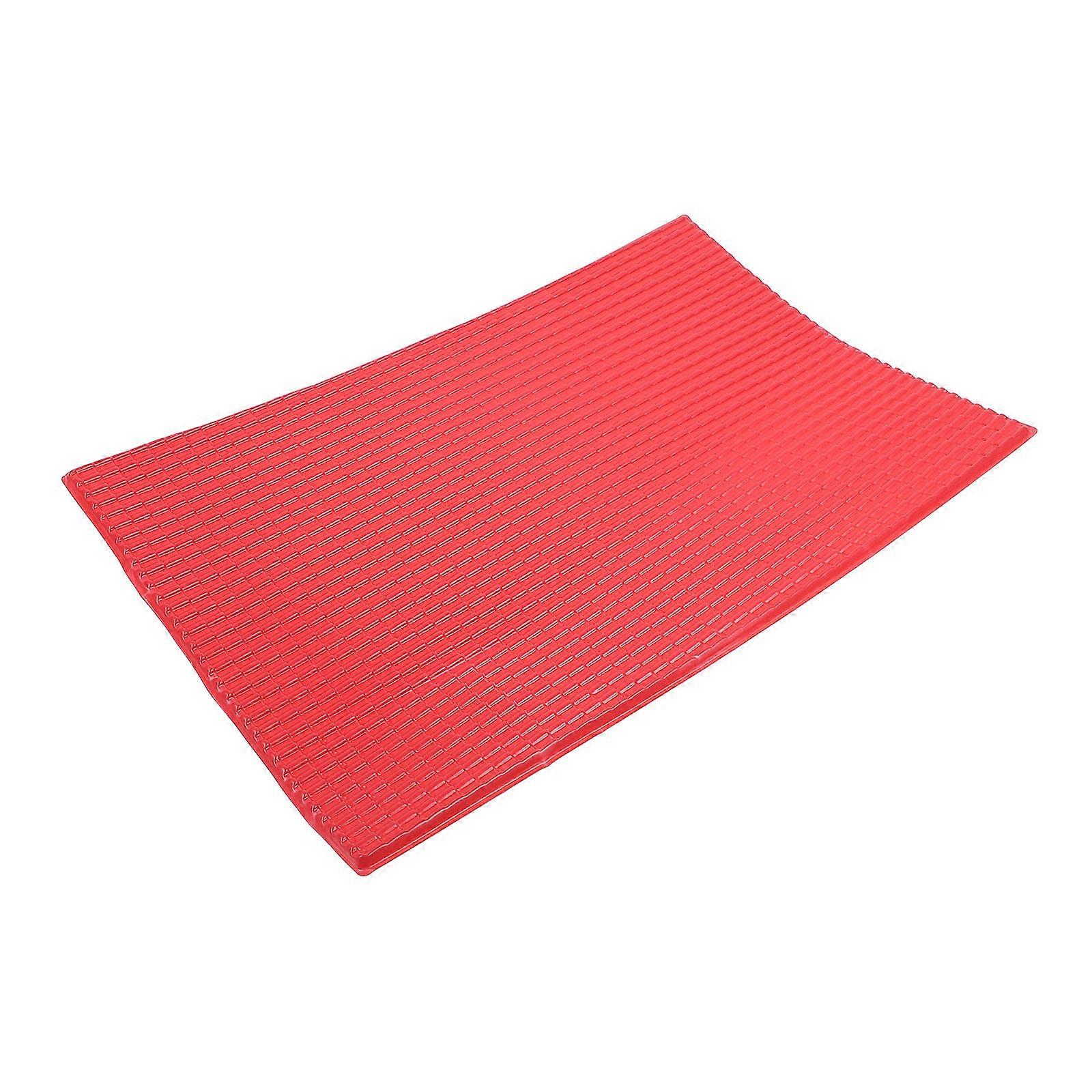 Tuiles miniatures réalistes rouge 29.50X20.00X0.50CM PVC Décoration de bâtiment 1 feuille