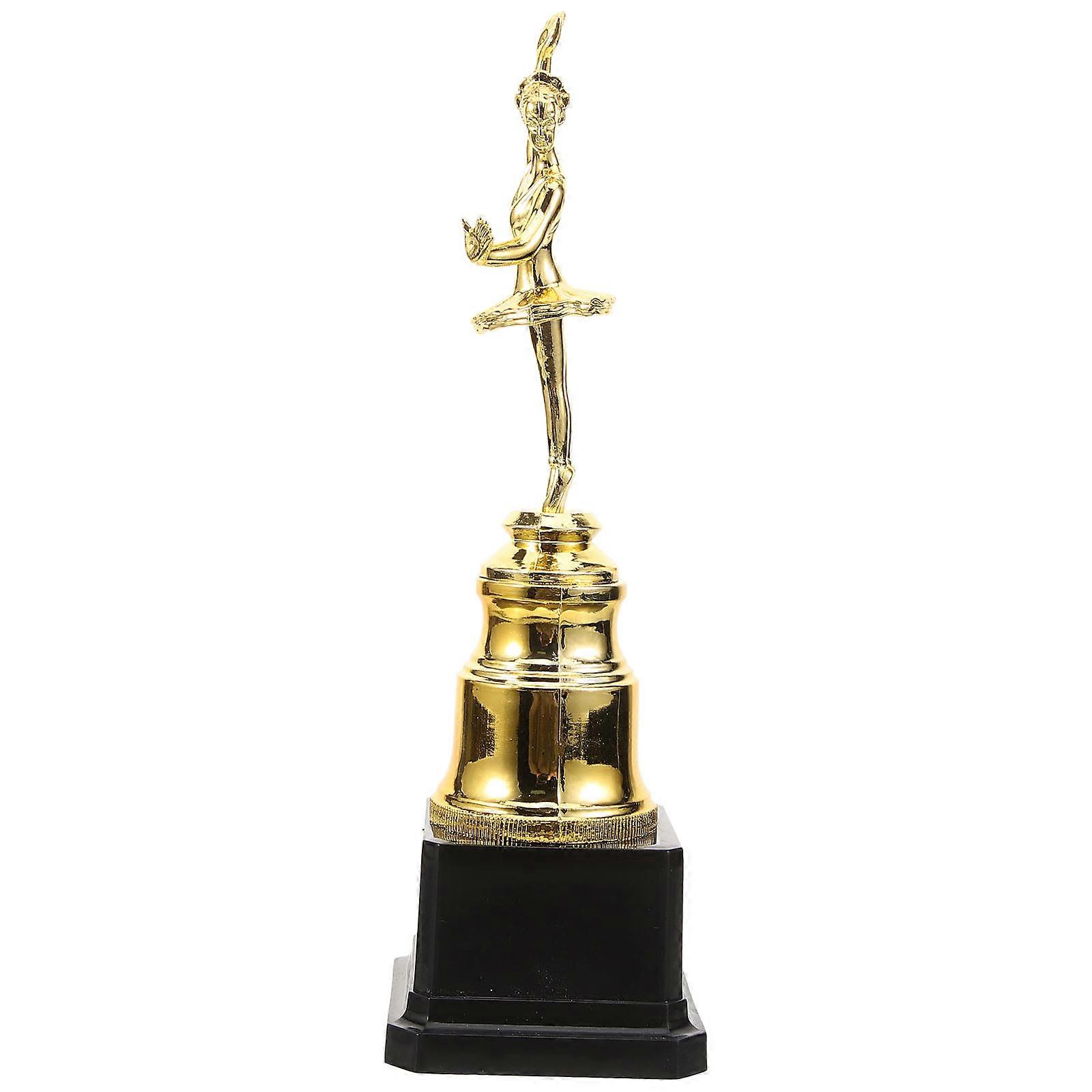 Dancer Trophy Plastic Trophies Award Shows Commemorative Item Creative Design 1Pack