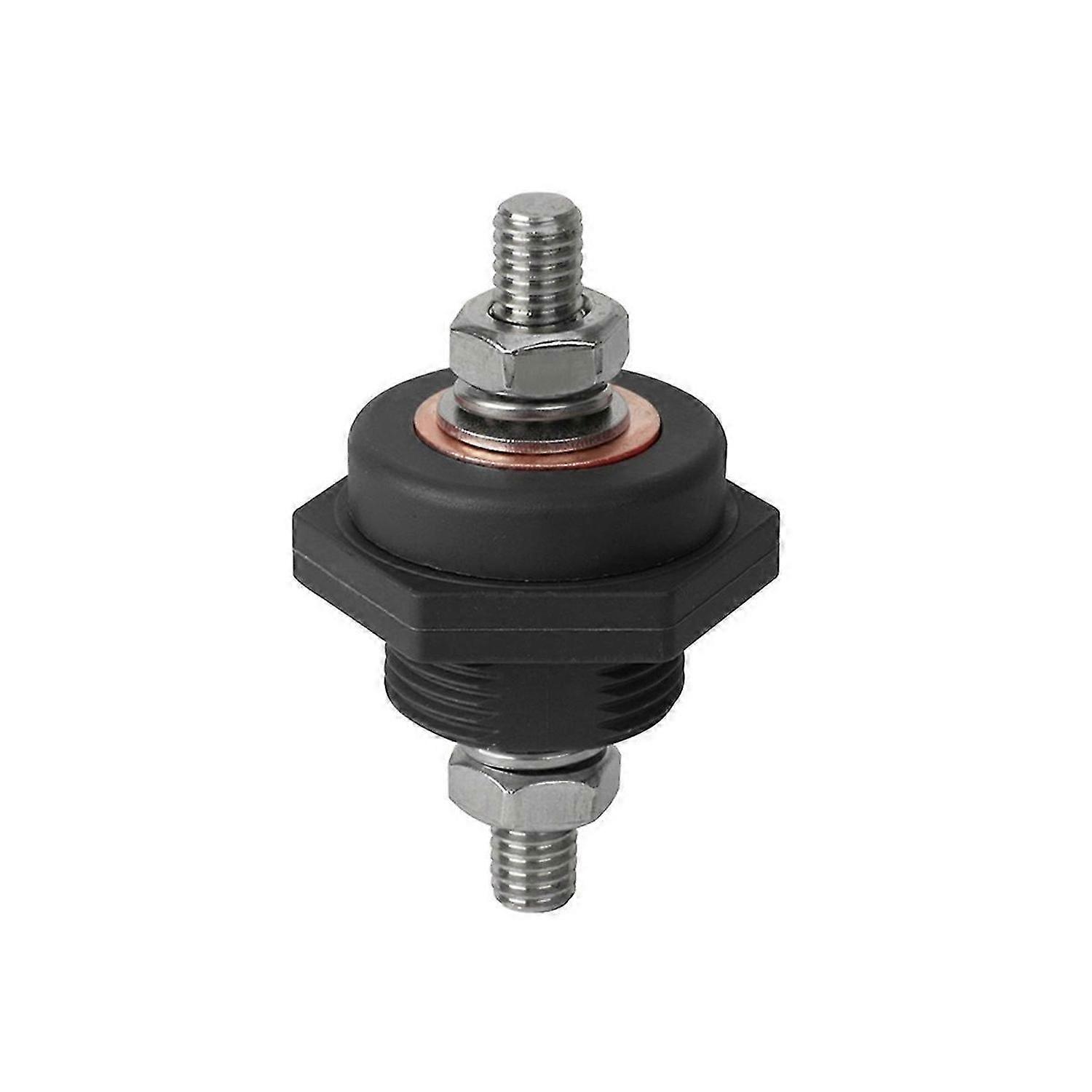 3/8in Stud Battery Power Junction 300A 48V DC Post Connectors Brass Replacement Terminal Kit for Car