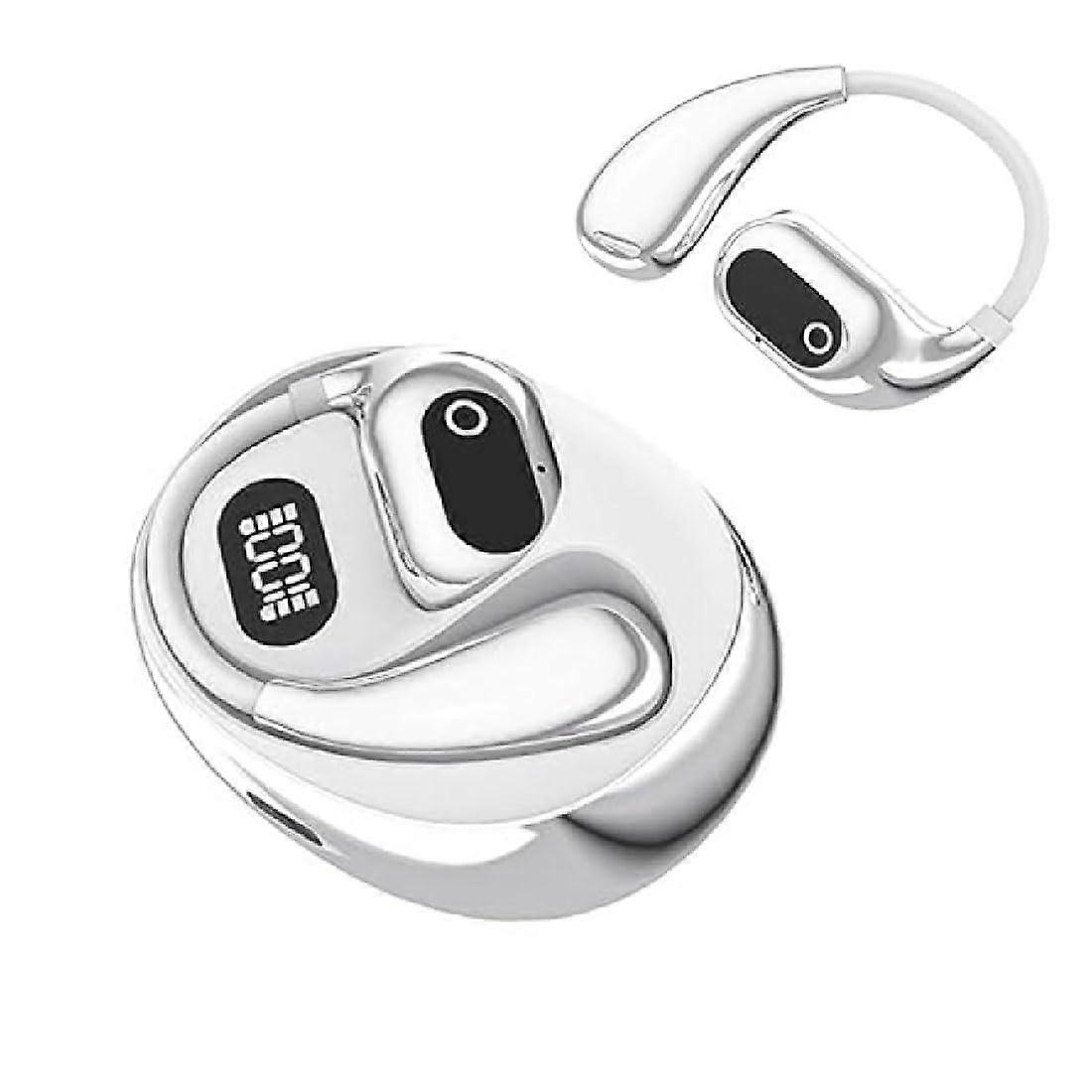 Multi-Language Smart Translation Bluetooth Headset, AI Translator Earphones, 138 Languages Support, White Bluetooth Earbuds for Travel Learning