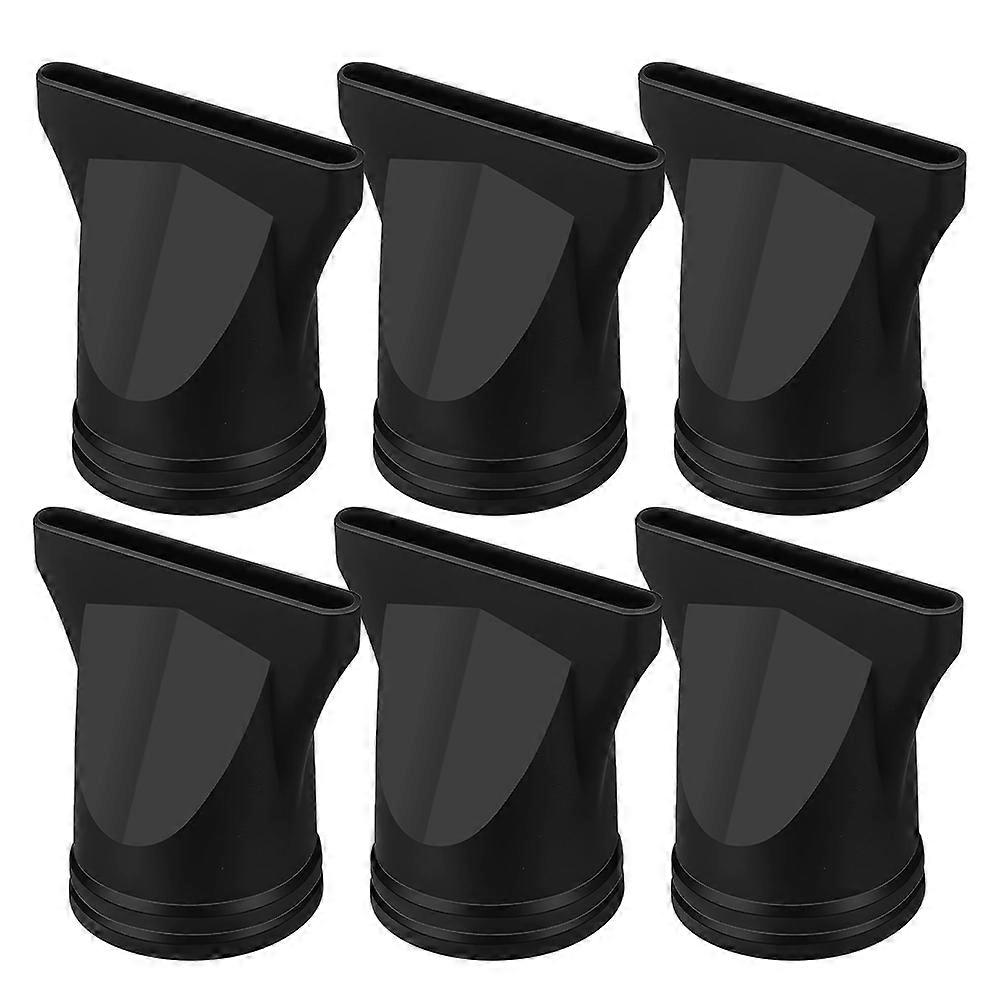 Hair Diffuser Cap Universal Hair Dryer Attachments Black Plastic Precision Styling Daily Use 6Pcs