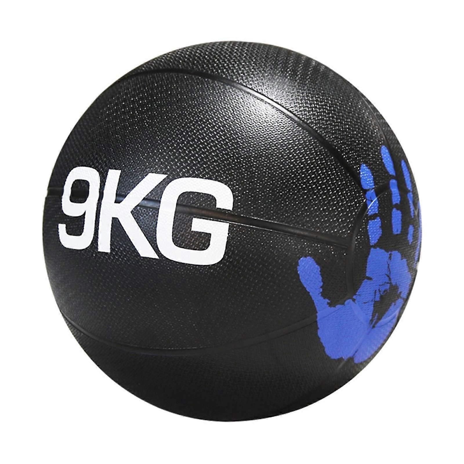 Medicine Balls Rubber Fitness Medicine Ball, Aerobic Exercise, Core Strength Training, Gravity Ball, 9 kg / 19.8 lb, AntiSlip, FallResistant and.