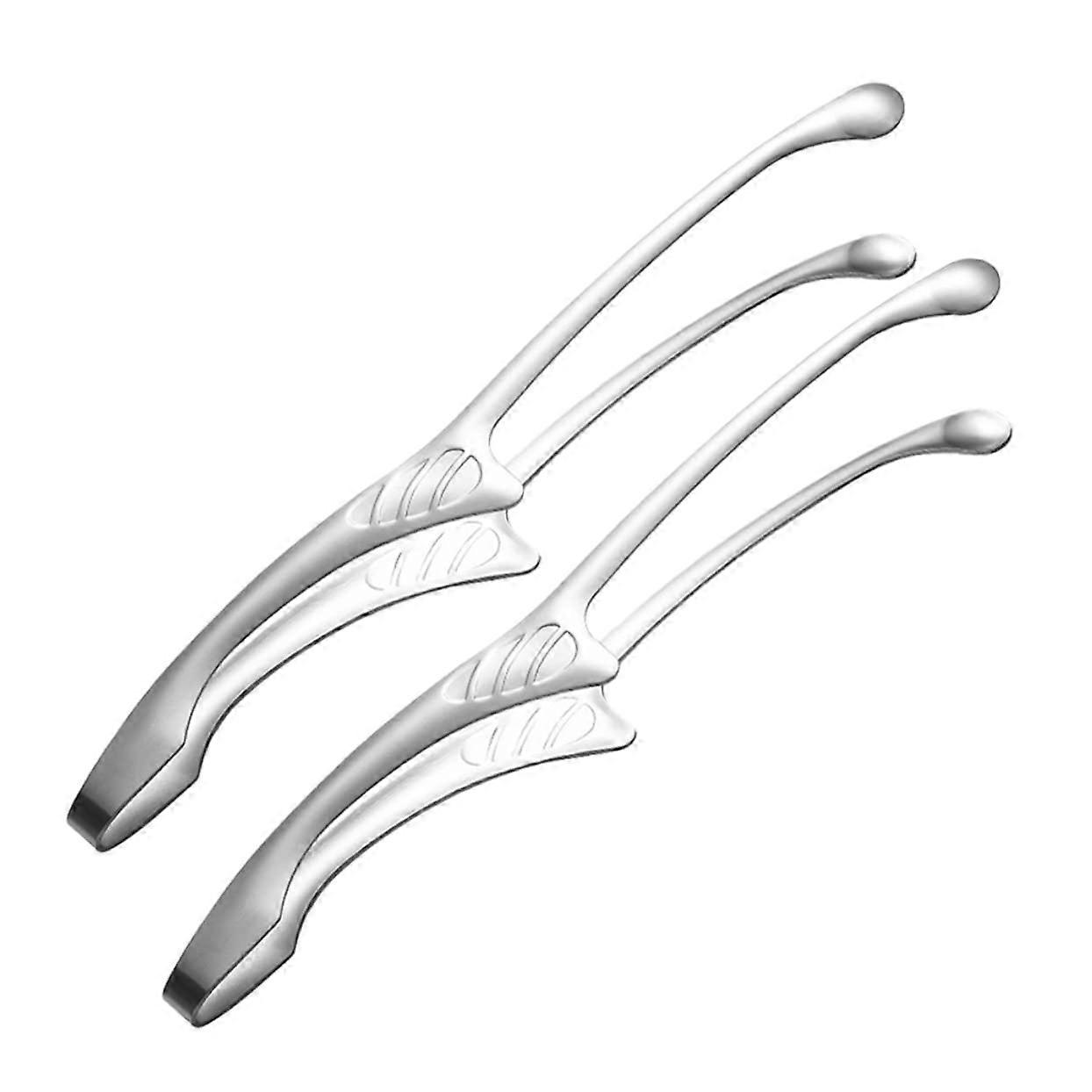 2 pieces food tongs Ergonomic design for handling for buffet grill and picnic Corrosion resistant and durable for restaurant