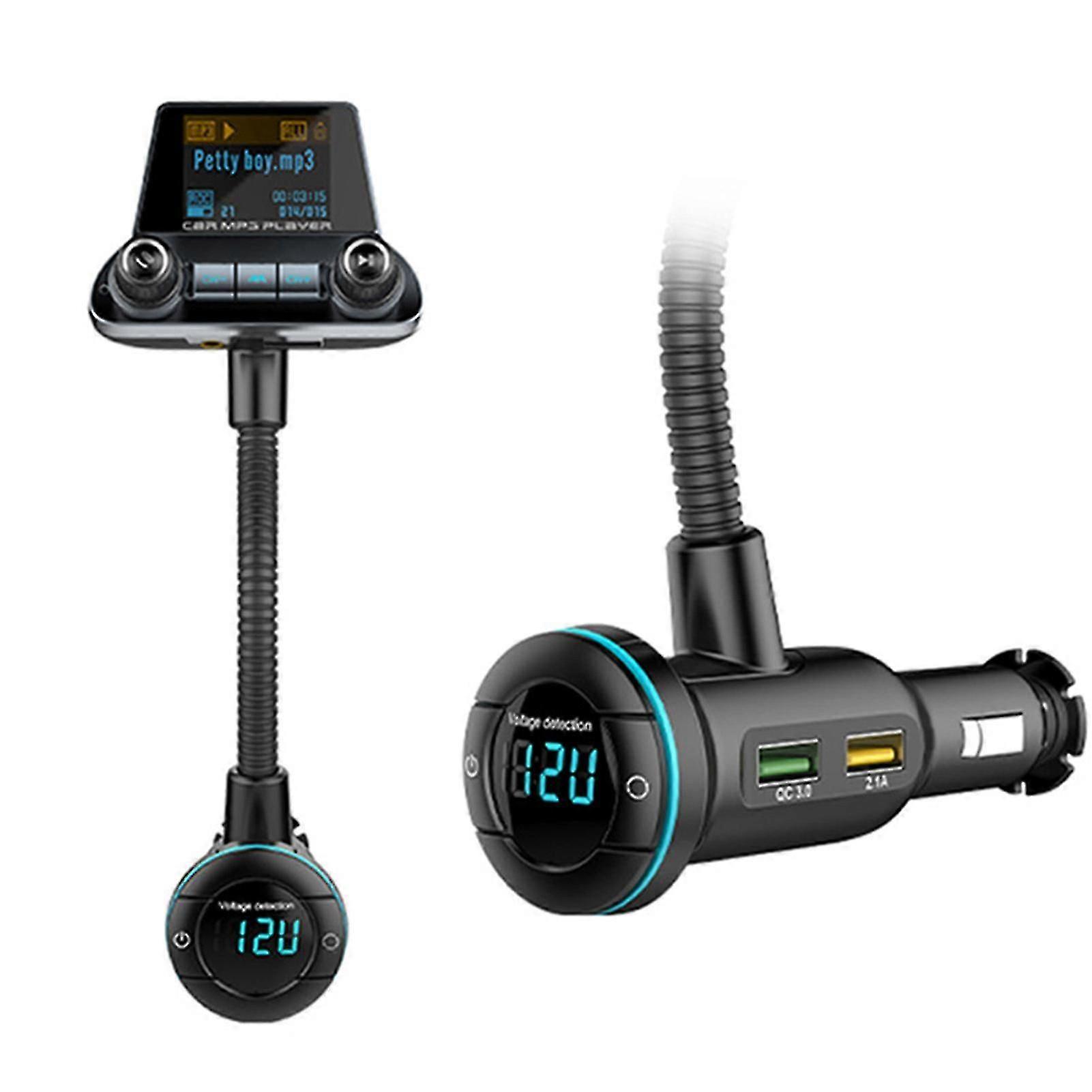 Car Mp3 Player Fm Transmitter With Dual Interface Charging Port Adapter For Samsung For Iphone For Tablet