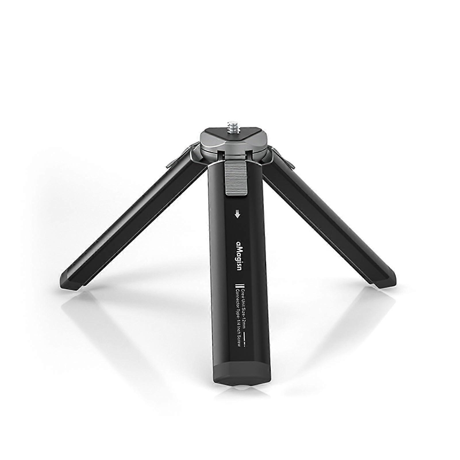 AM11 Table Tripod, Mini Travel Tripod, Metal Phone Tripod with 1/4 Inch Screw