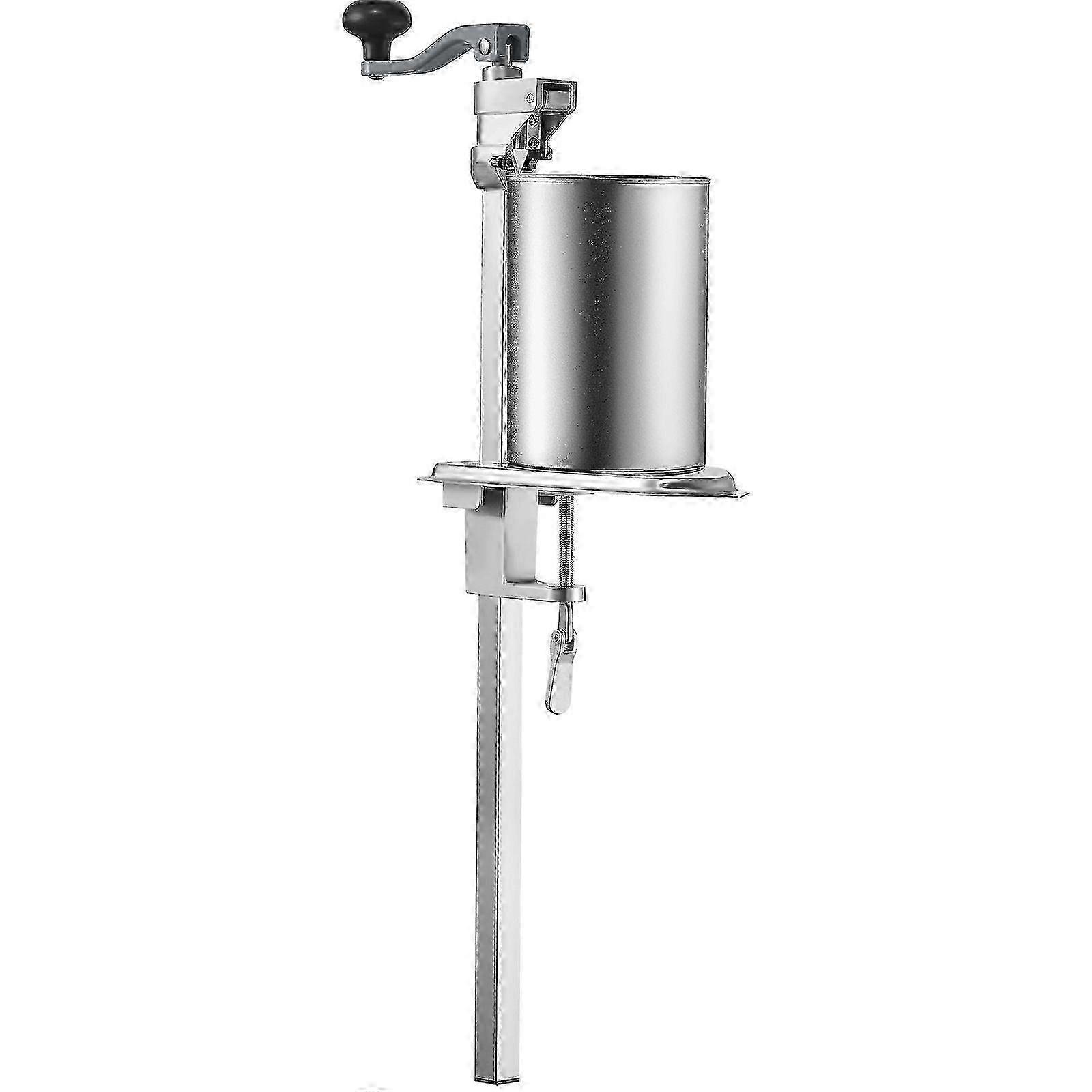 Manual Can Opener, Commercial Table Clamp Opener for Large Cans, Heavy Duty Can Opener with Base, Adjustable Height Industrial Jar Opener