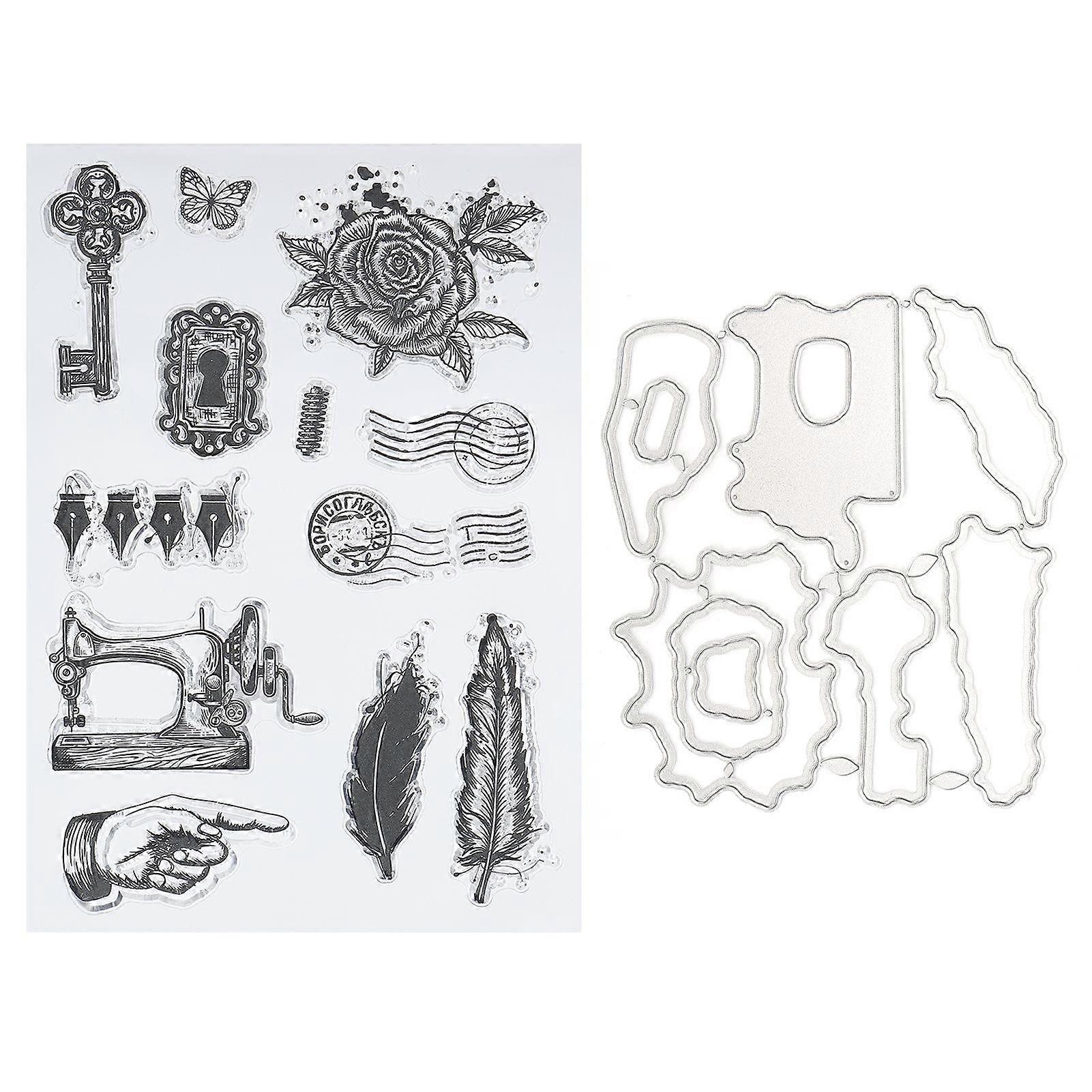 2025 Latest Model  DIY Transparent Stamp Rectangle TPR Stamp Decoration for