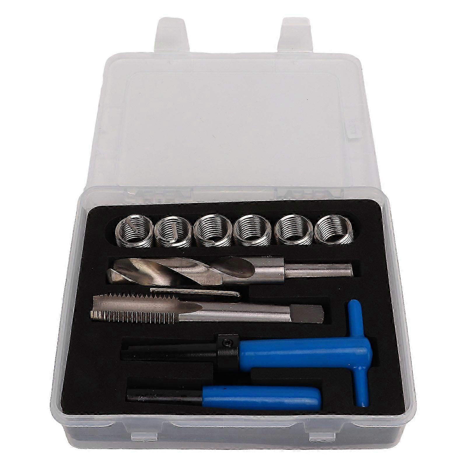 High Speed Steel Thread Repair Kit with Storage Box for Restoring Worn Threads M20x2.5