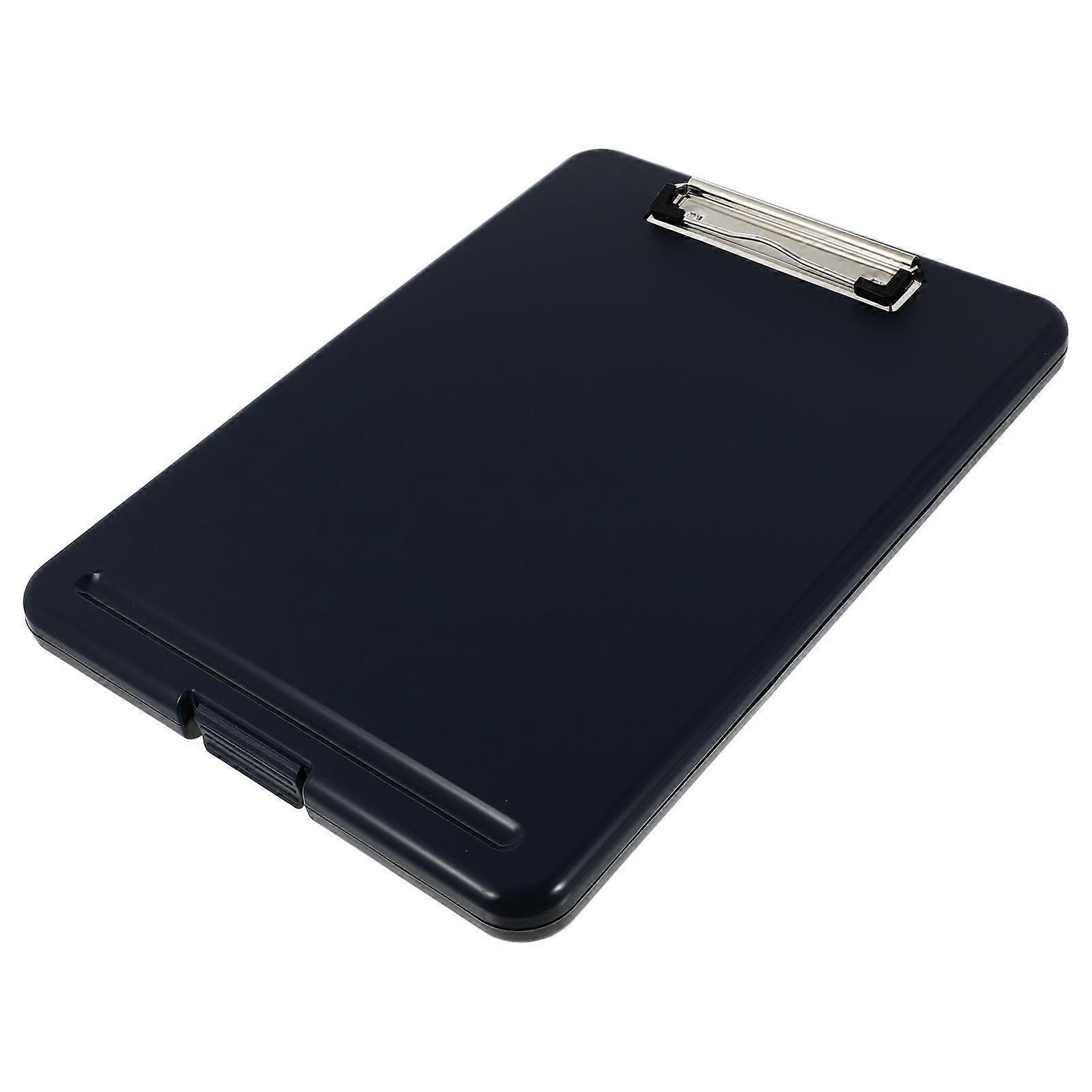 Plastic Storage Clipboard Nursing Clipboard Dark Blue Simple Style 1Set