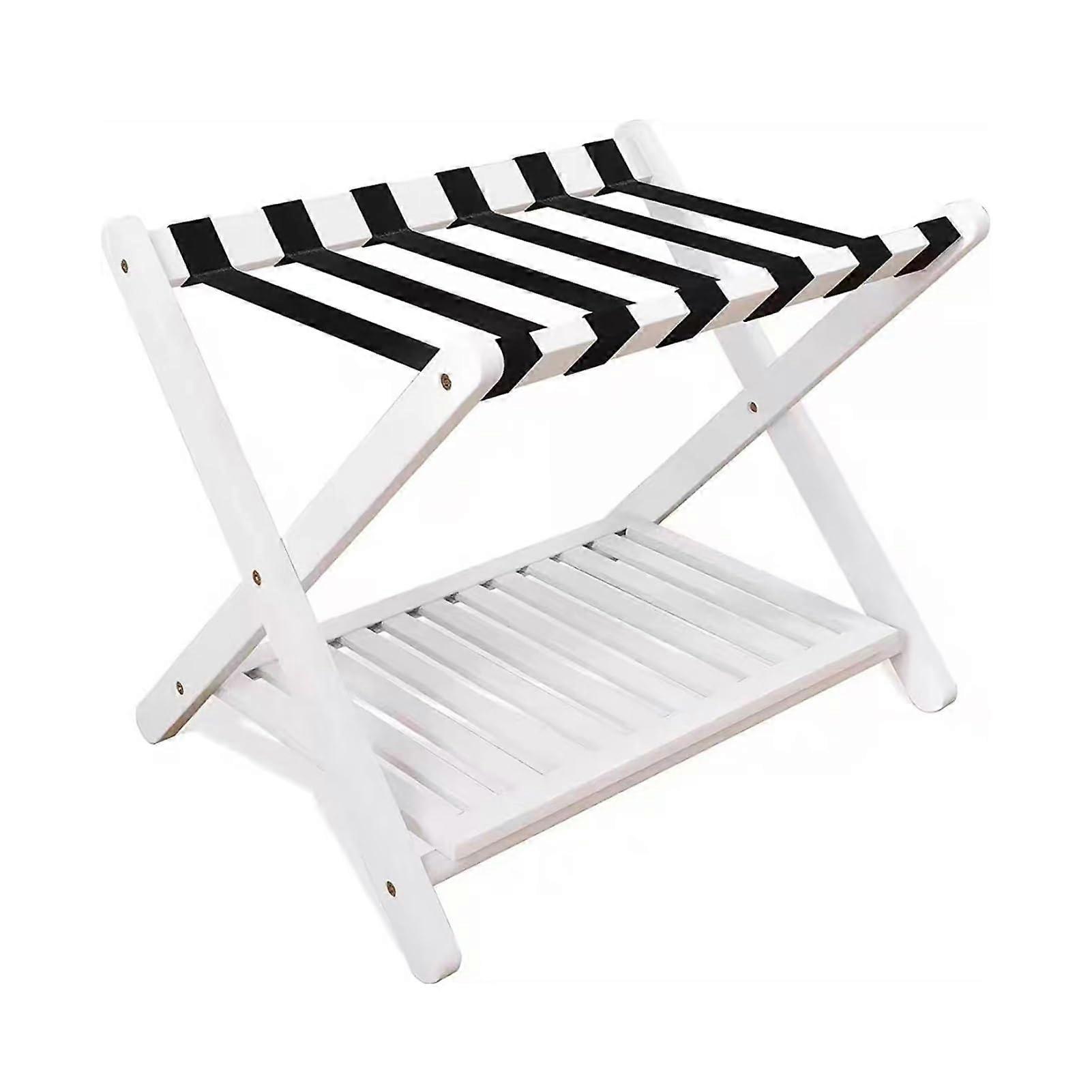 Foldable Suitcase Stand for Guest Room, Holds 132 Pounds, Space Saving